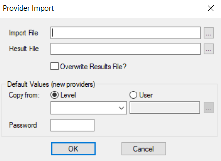 Provider Import